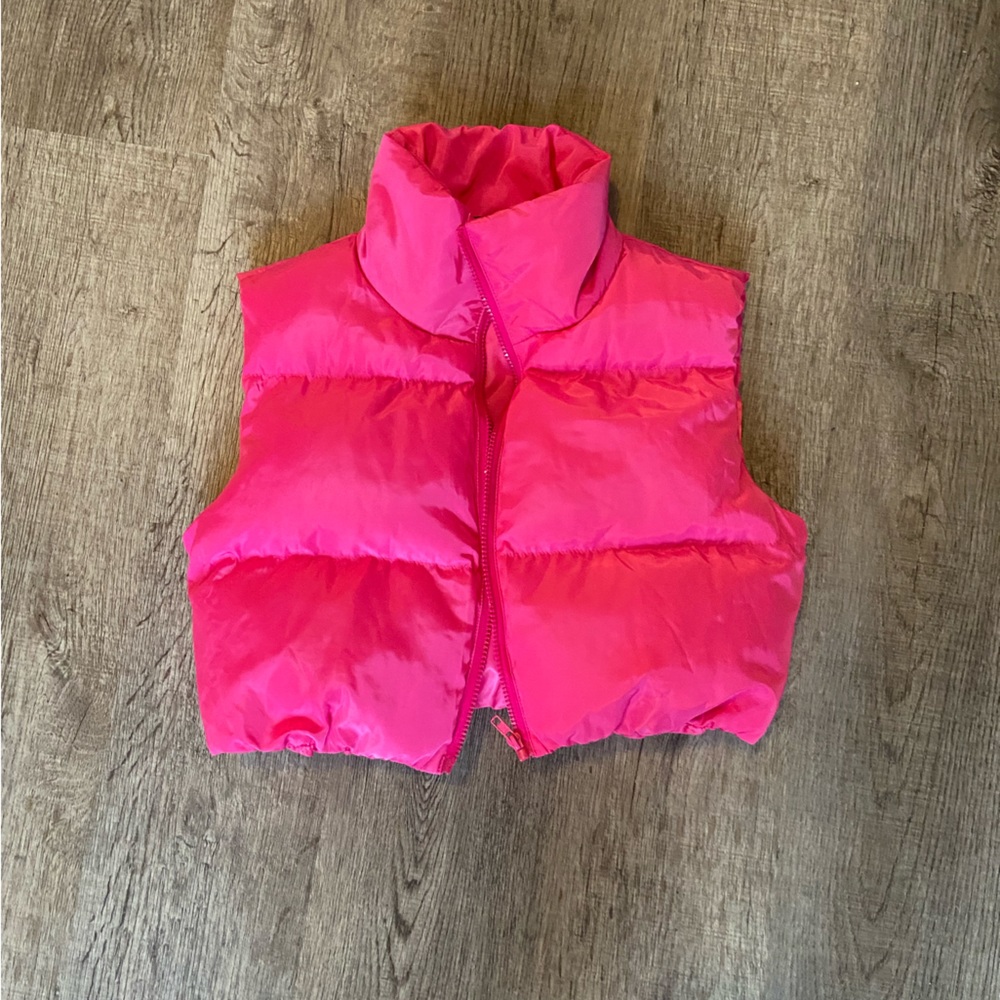 Neon pink vest